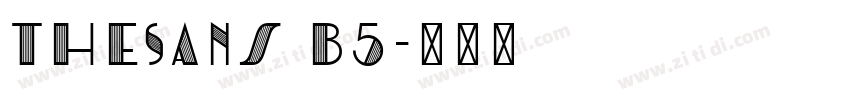 TheSans B5字体转换